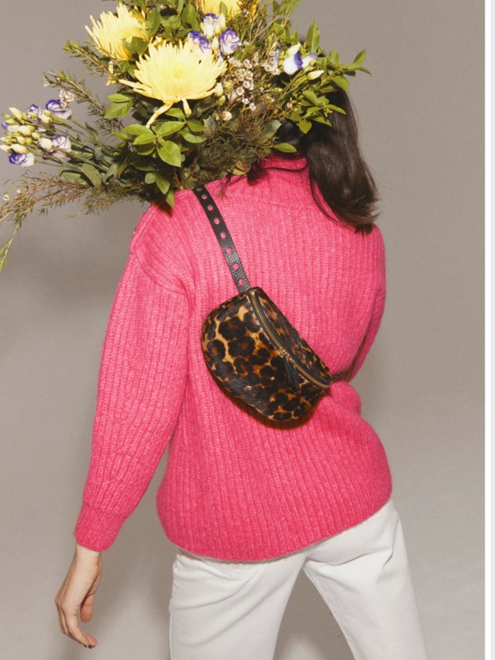 Herbert Frere Sceur Leopard Print Crossbody Belt Bag